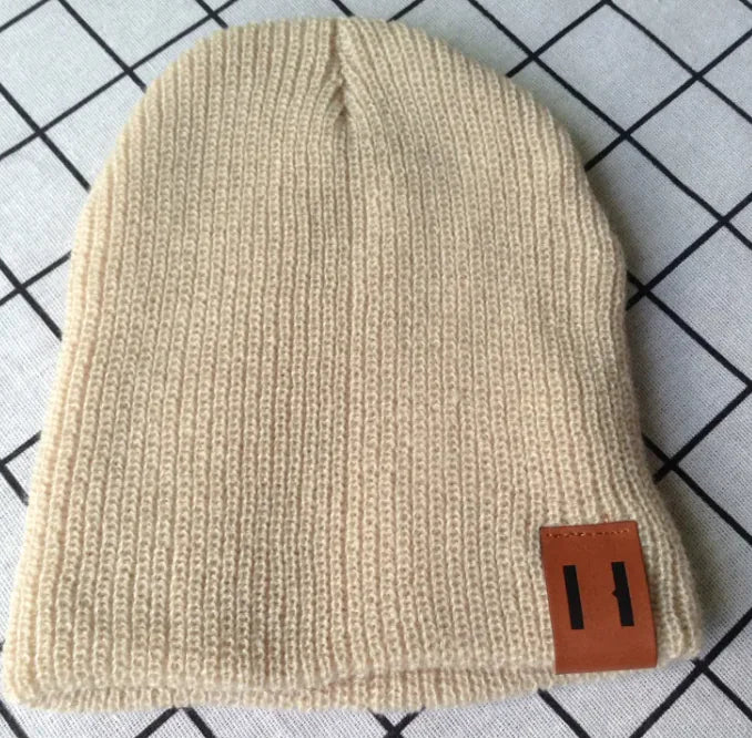 Parent-child wool hat warm hat knitted hat