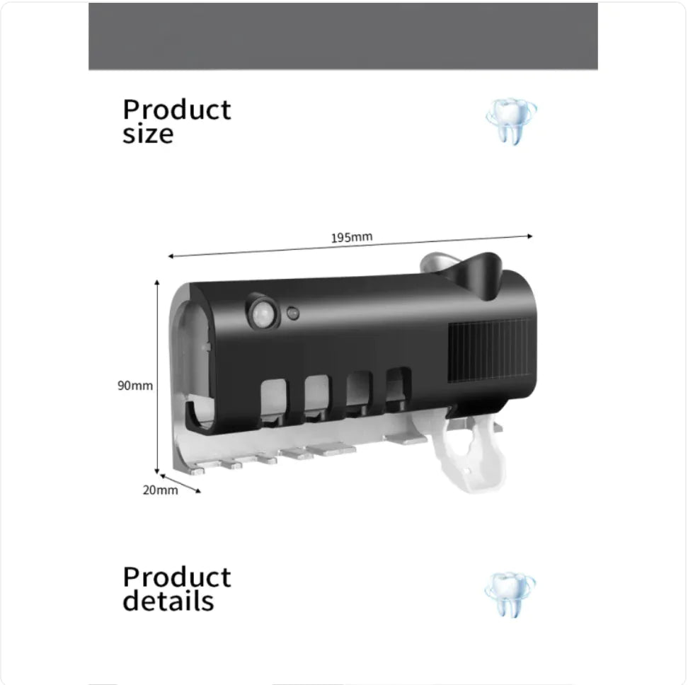 Smart Toothbrush Sterilizer Ultraviolet Sterilization Perforation-Free Wall-mounted Toothbrush Holder