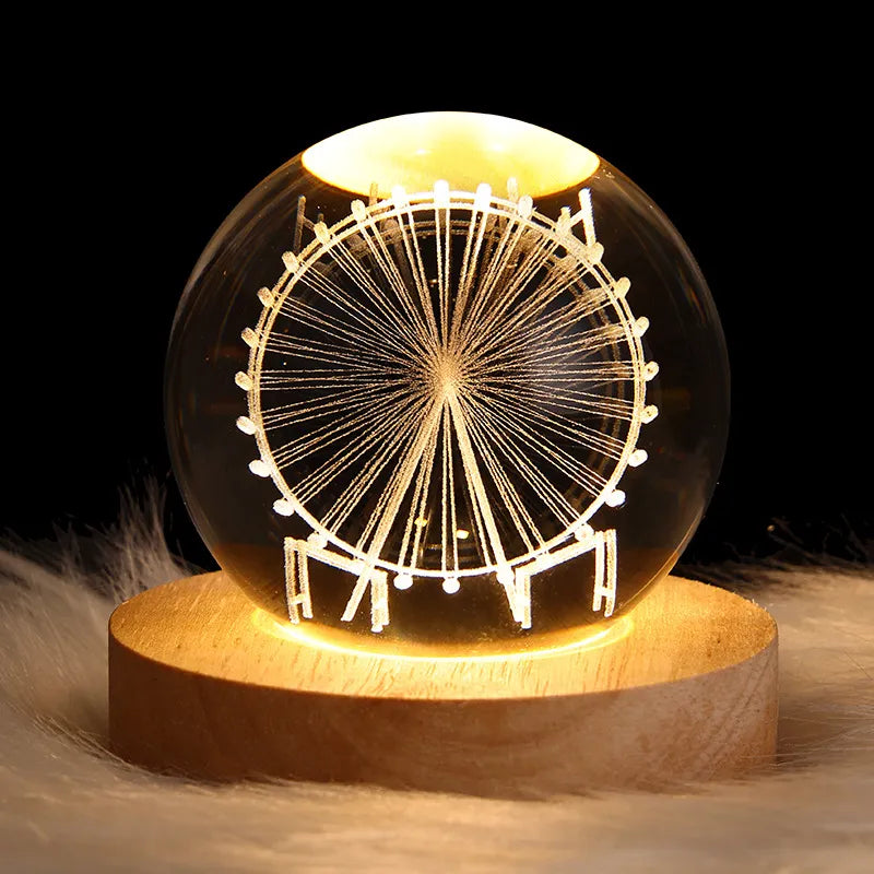 Luminous Starry Sky Crystal Ball Night Lamp