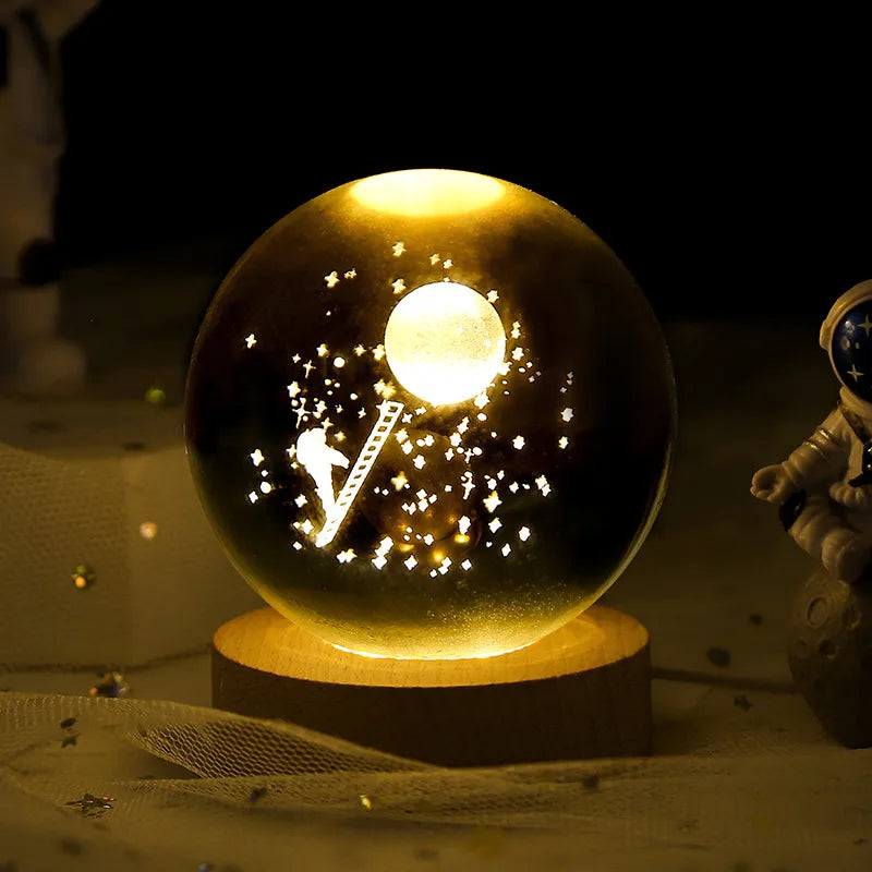 Luminous Starry Sky Crystal Ball Night Lamp