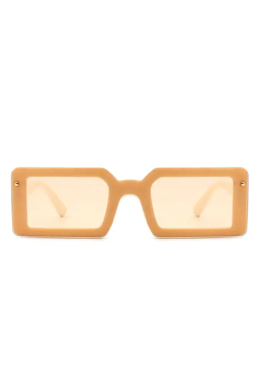 Rectangle Retro Flat Top Sunglasses